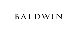 Text reading "BALDWIN" in capital letters with a minimal and classic font, centered against a plain black background.