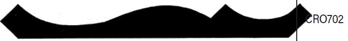 Silhouette of a locomotive with a mountain-like background shape labeled CR0702 on the right.